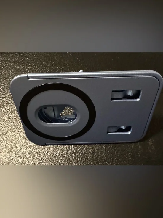 magnetic mobile wallet and phone stand - ice blue color - Picture 1 of 6